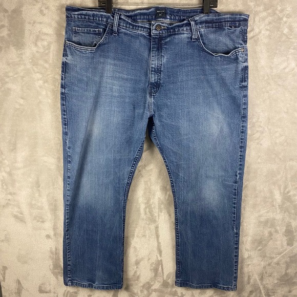 Nautica NYC Jeans Mens 42x32 Blue Denim Straight Leg Casual Pants - Picture 1 of 10